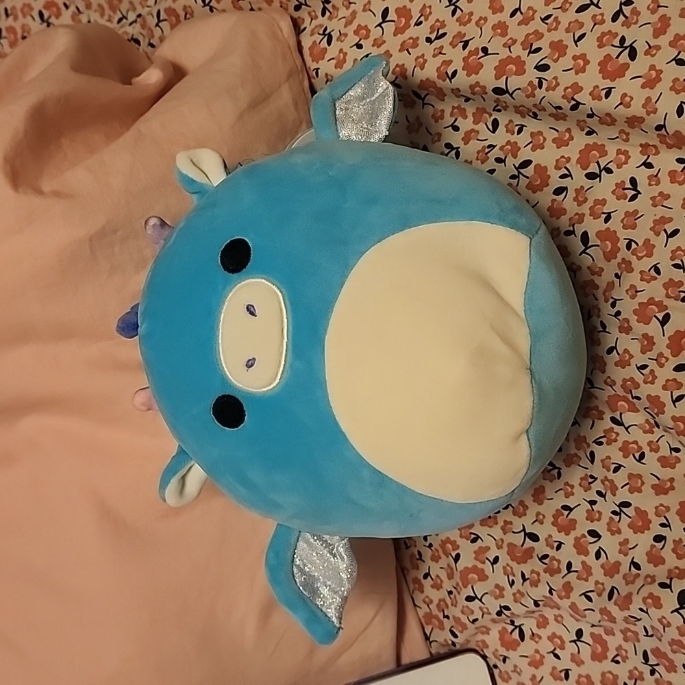 Brand new Squishmallows Tatiana the Teal Dragon Plush Pillow